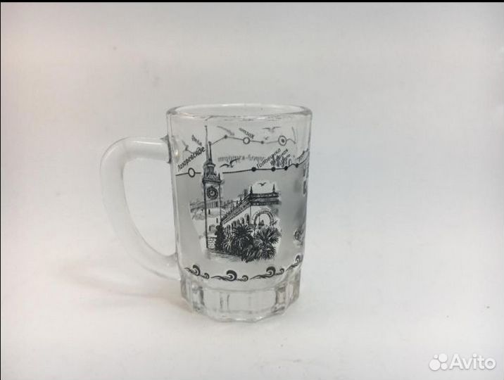 Стеклянные стопки стаканы фужеры рюмки СССР