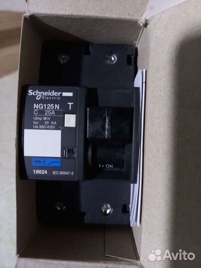 Schneider 18624 acti9 NG125N 2P25A