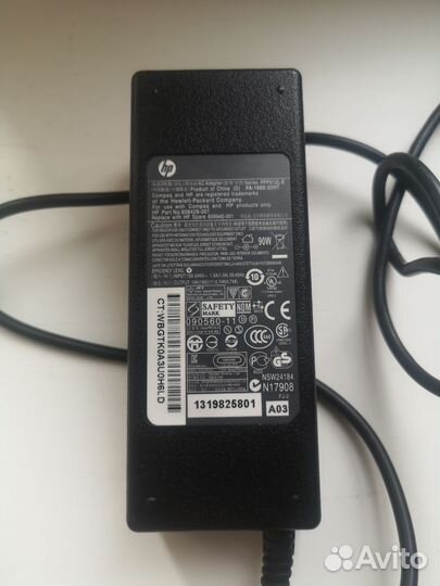 Блок питания для ноутбука hp