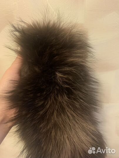 Воротник из енота енот мех пушнина
