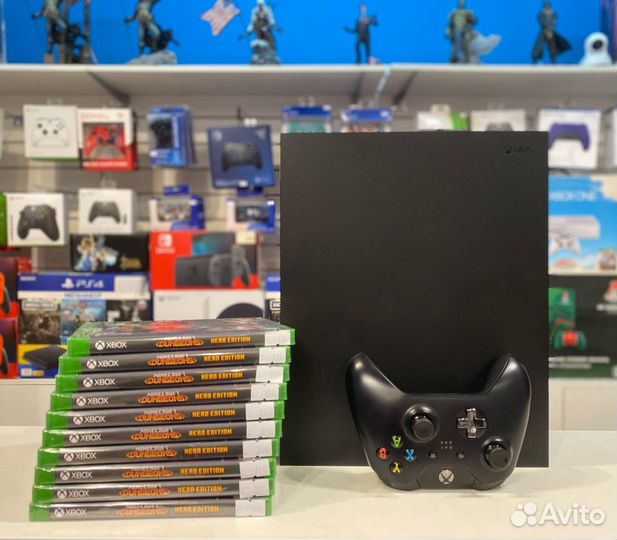 Xbox One X 1tb + Minecraft Dungeon Hero Edition
