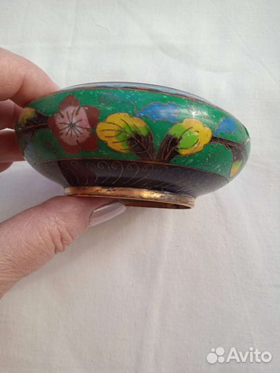 Пепельница эмаль ретро