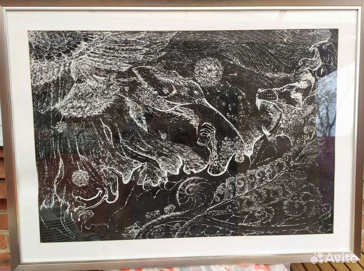 Картина графика 1 метр на 75 см