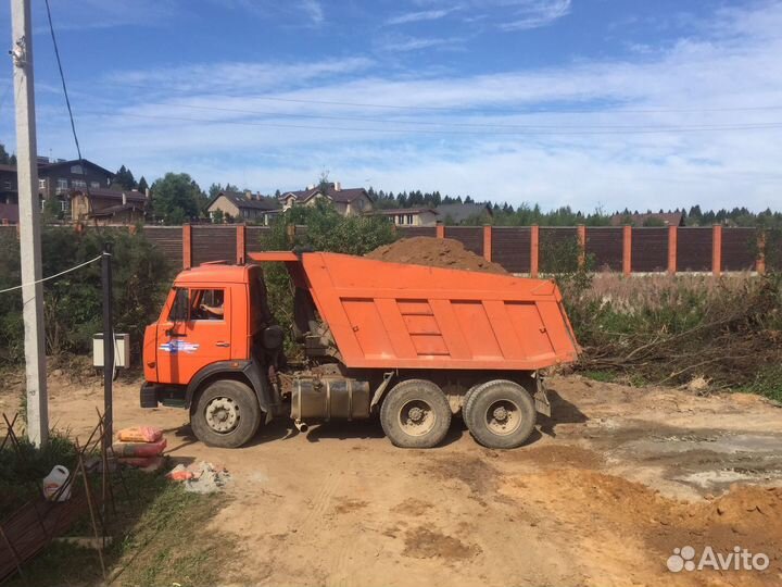 Песок, щебень, вывоз снега