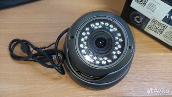 Купольная цветная антивандальная камера наблюдения