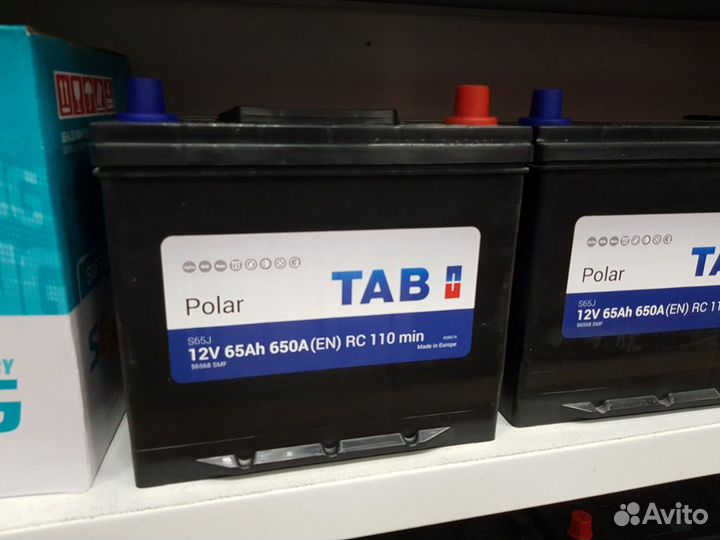 Аккумулятор TAB Polar 65Ач 650А Азия