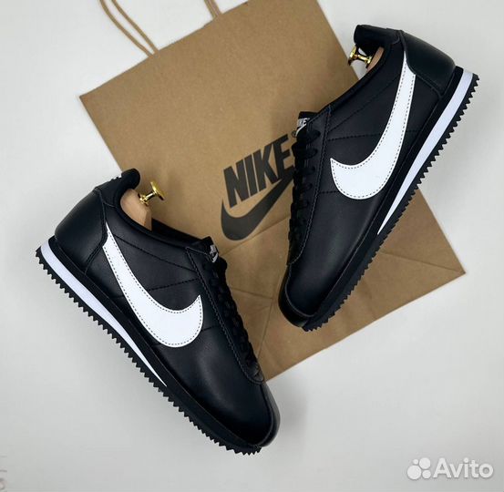 Кроссовки Nike Cortez Classic Leather Black White
