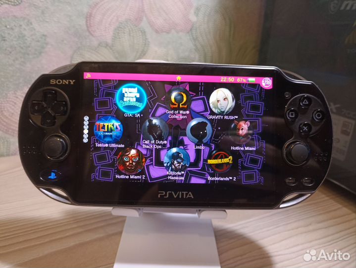 Sony ps vita прошитая + игры