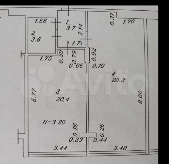 1-к. квартира, 56,1 м², 20/20 эт.