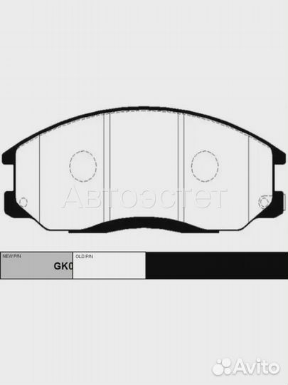 Тормозные колодки дисковые GK0478