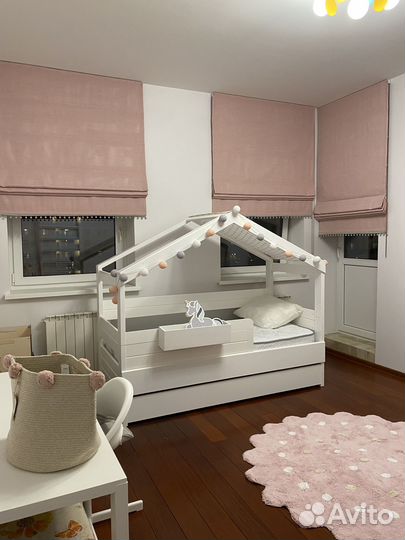 Римские шторы для девочки в спальню