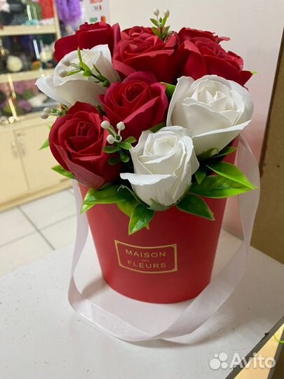 Букеты из мыльных роз