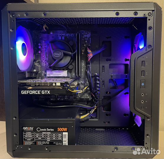 Игровой системный блок i3-10100f+gtx1660+16Gb