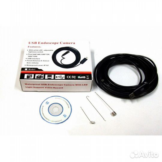 USB Видеоэндоскоп QS-7мм-7м