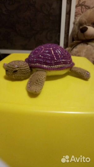 Игрушка вязаная. Черепашка