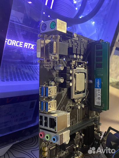 Комплект b360m d2v+Intel Core i3 8100+8gb+кулер