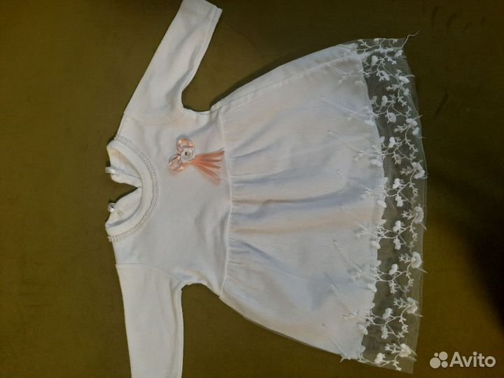 Платье для девочки 0-3 мес