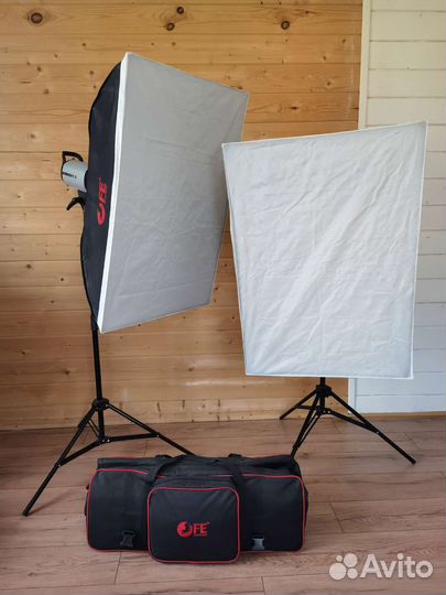 Комплект студийного света, мощность 400Bw