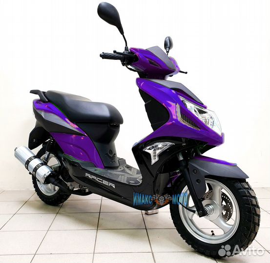 Скутер Racer RC150T-15F Flame 150 фиолетовый