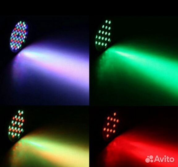 Прожектор, Led Par Цветомузыка 54х3 Dmx 512
