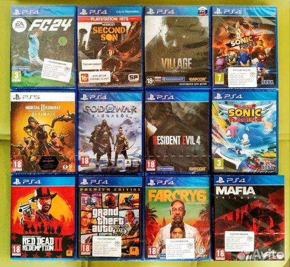 Игры на Sony ps4 ps5