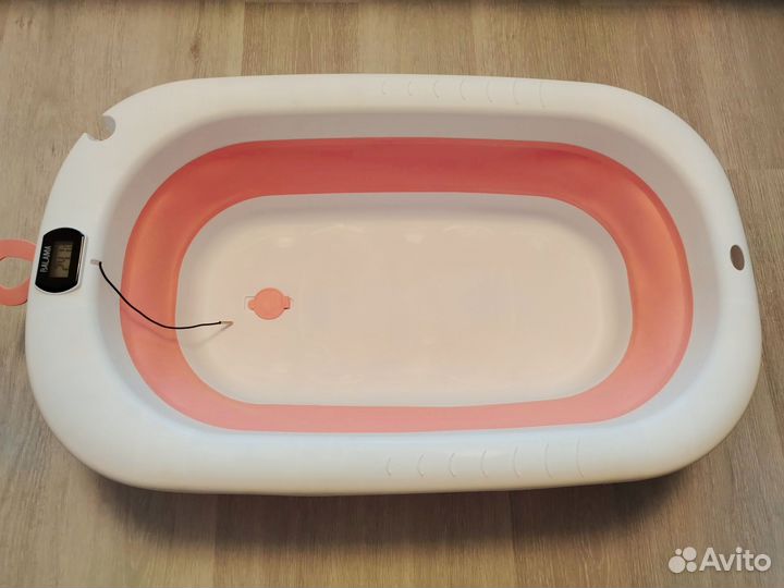 Ванночка для купания складная с термометром бу