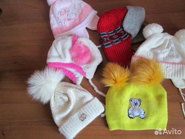 Шапки для девочек, р-р 50, 52