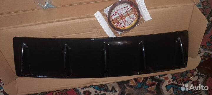 Диффузор заднего бампера, универсальная