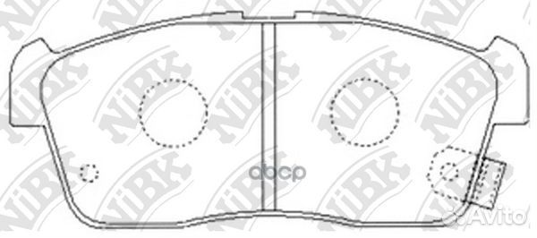 Колодки торм.пер. PN9443 NiBK