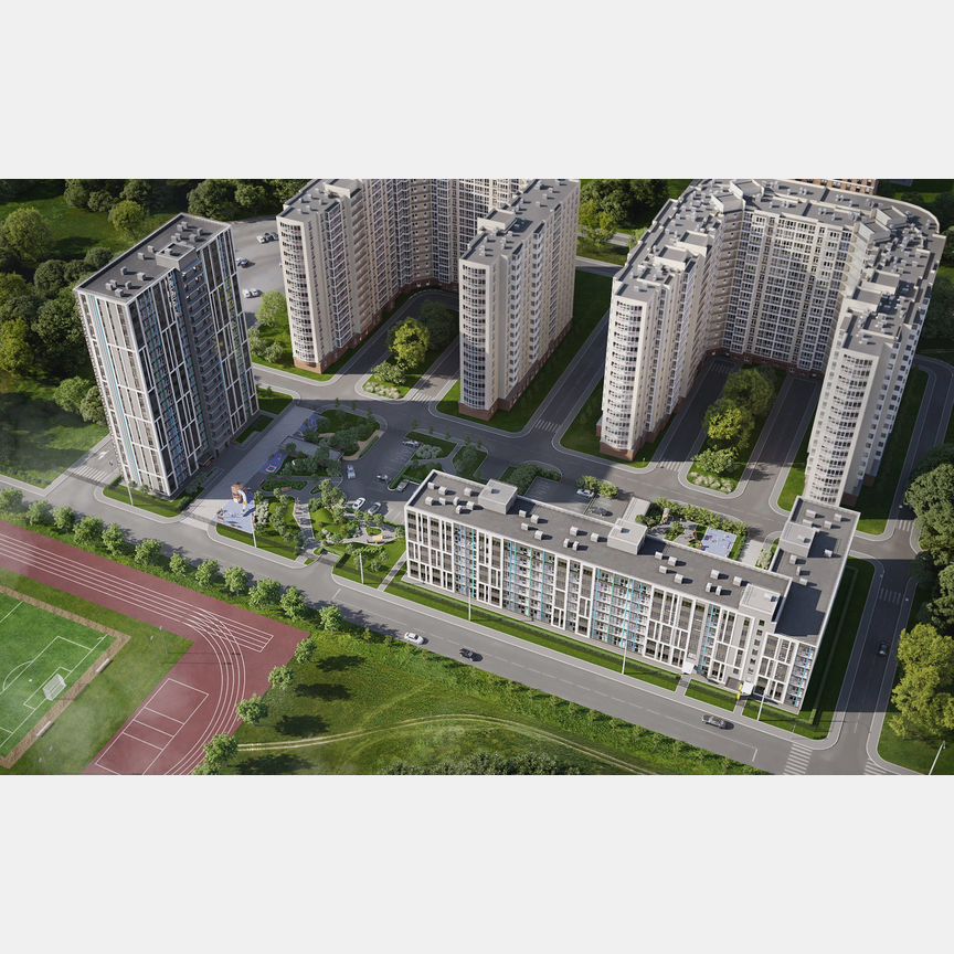 1-к. квартира, 40,9 м², 15/19 эт.