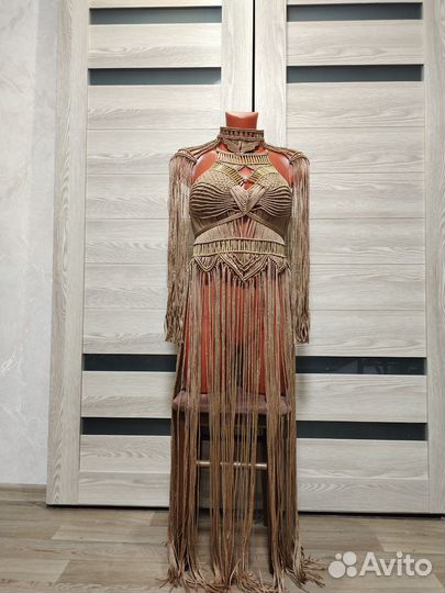 Платье макраме