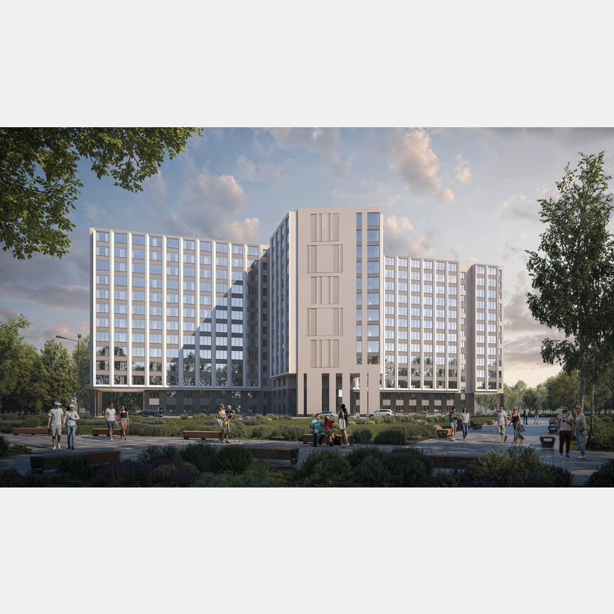 1-к. апартаменты, 21,9 м², 12/13 эт.