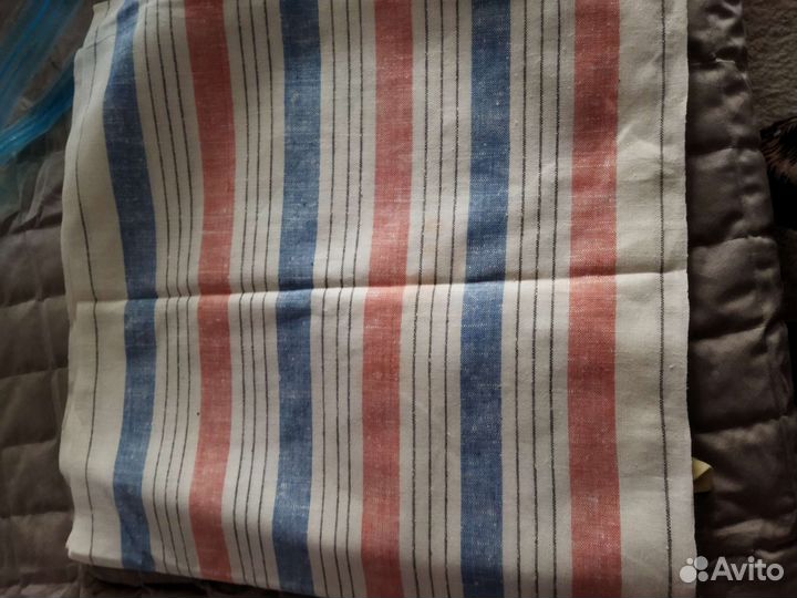 Ткань лен СССР, простыня лен