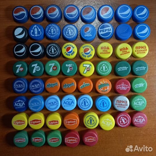 Коллекционные крышечки от пэт бутылок