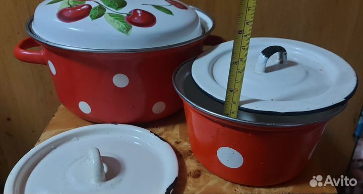 Кастрюли эмалированные