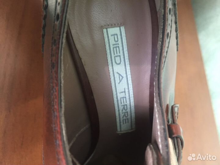 Туфли кожаные 37р. броги оксфорды Испания