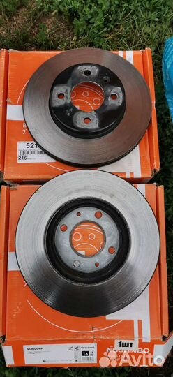 Тормозные диски передние пара hyundai, kia