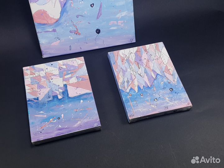 Картина на холсте, ручная работа,абстракция