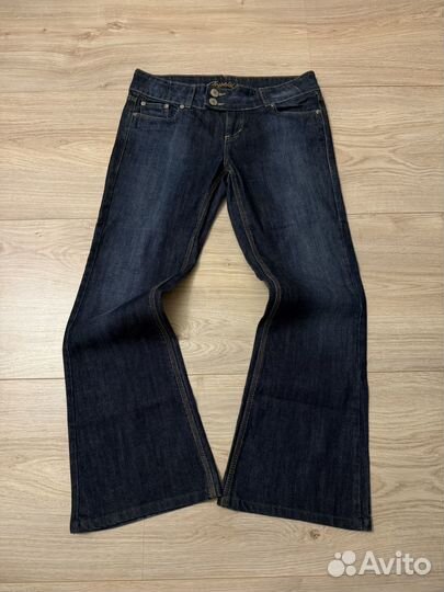 Винтажные клеш джинсы y2k balenciaga type широкие