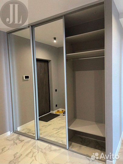 Шкаф купе встроен на заказ от фабрики в прихожую