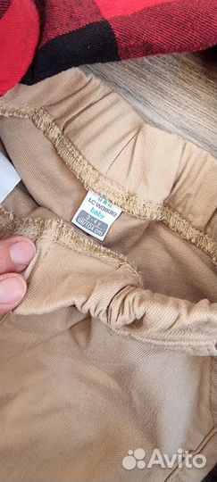 Рубашка в клетку, джоггеры для мальчика 3-4 года