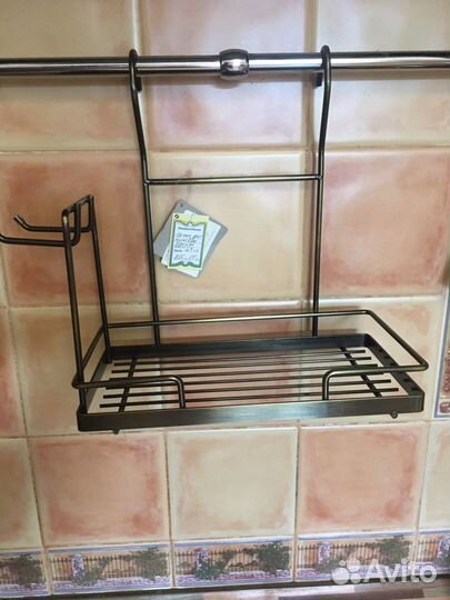 Кухонная полка на рейлинг