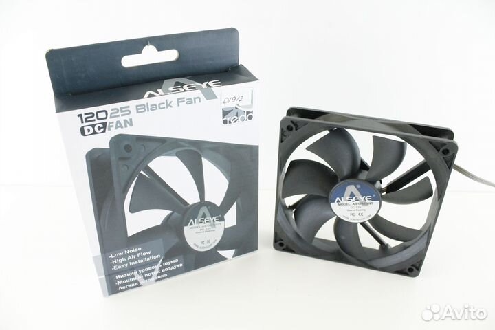 Вентилятор Alseye 120/25 Black Fan (120mm, 3pin)