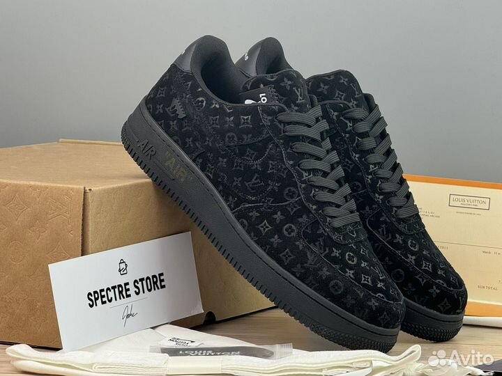 Кроссовки Louis Vuitton X Nike Air Force 1 Black