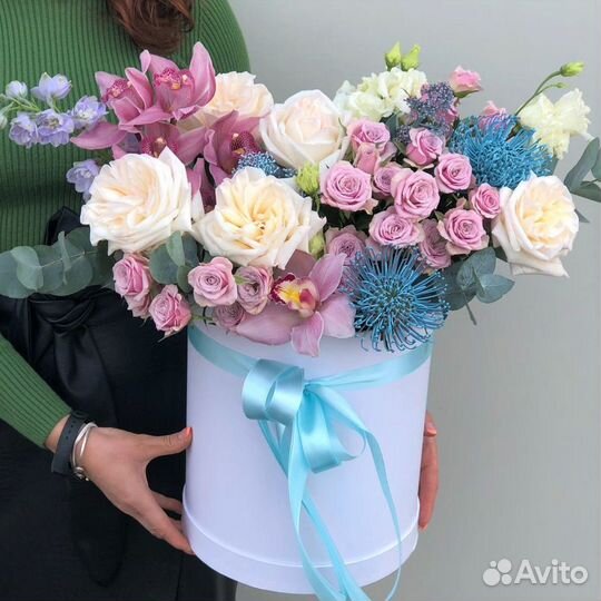 Корзина цветов Ромашки для мамы