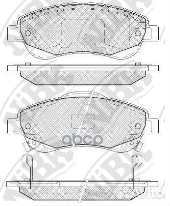 PN8808-nibk колодки дисковые п Honda CR-V 2.0