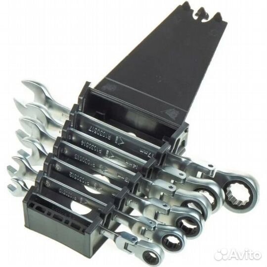 Набор ключей трещоточные, шарнирные, 6 пр