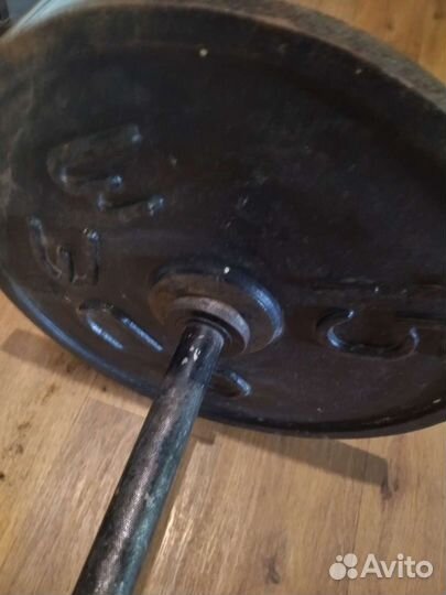 Штанга с блинами бу