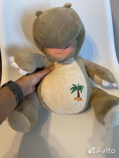 Мягкая игрушка бегемот