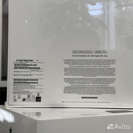 Новый Apple MacBook Air 13 M1 2020 8/256gb Ростест